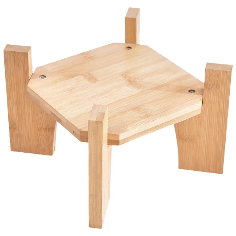 Wooden Drink Dispenser Stand Creative Stable Wood Base Beverage Holder Plant Flower Pot Display Stand Beverage Dispenser Holder