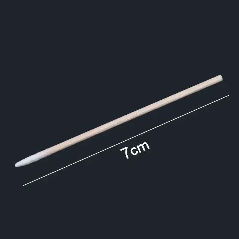 100/300/500pc Wooden Tip Cotton Stick Disposable Cotton Swab Multi-function Single Head Degreased Cotton Swab Tattoo Accessories