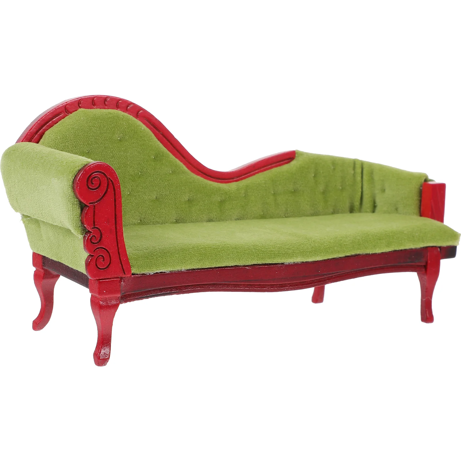 

domek dla lalek Sofa Kanapa Mały rekwizyt fotograficzny Miniaturowa figurka 1700X830X560 Jasnozielone akcesoria