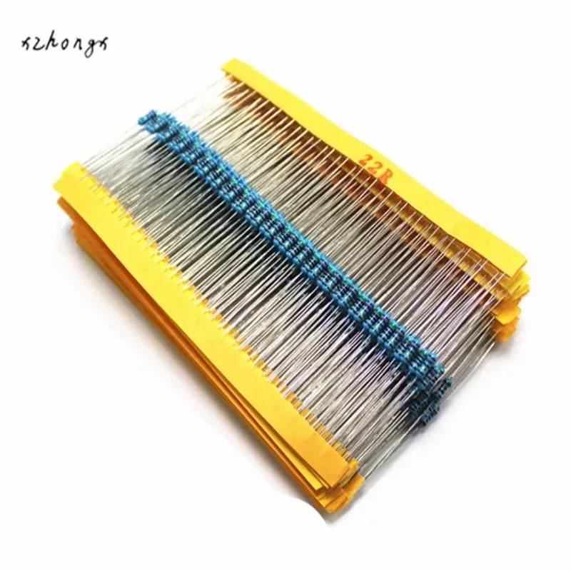 600Pcs 1/4W 1% 20PCS 30Values Metal Film Resistor Assortment  Set Pack Electronic Diy Kit