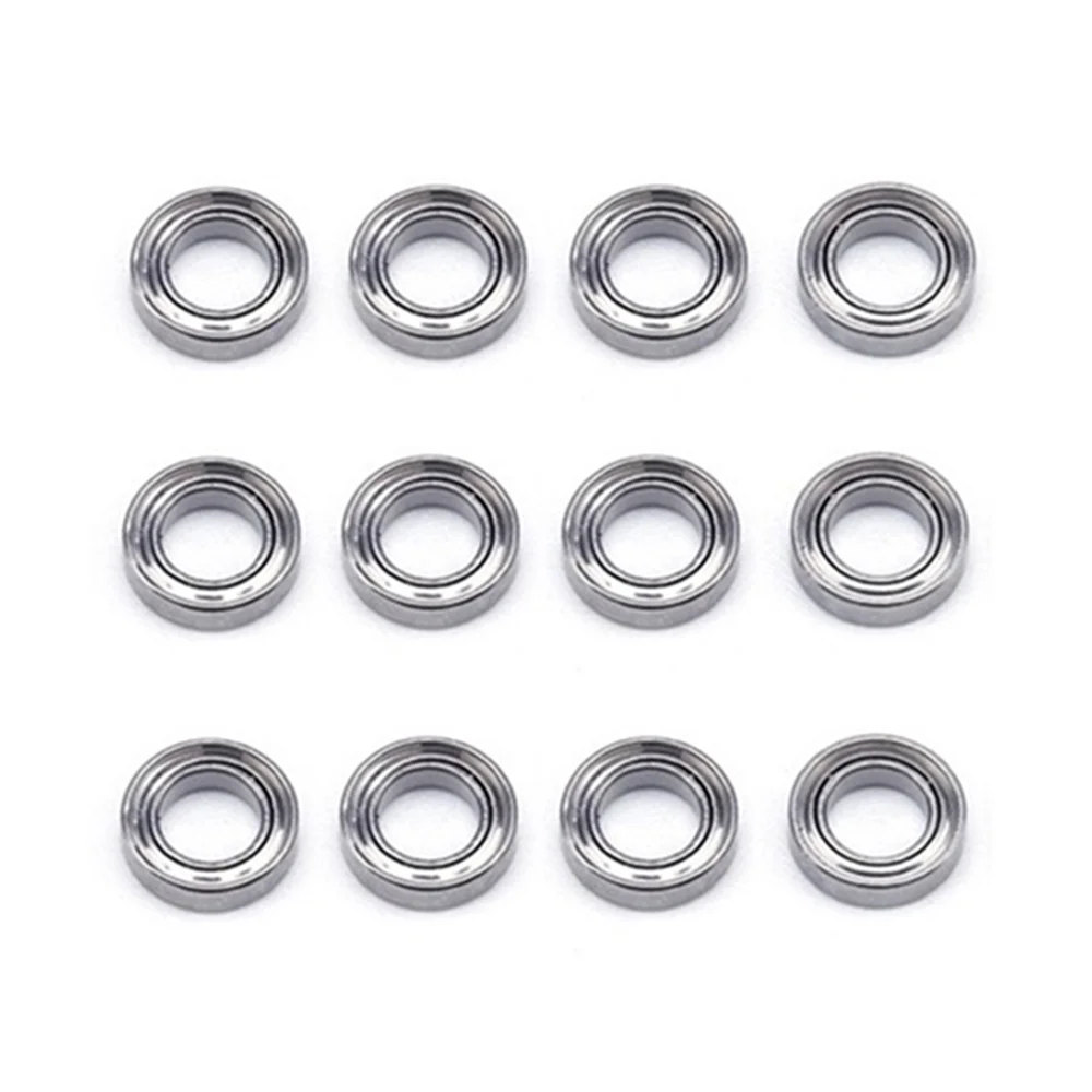 12Pcs 144001-1296 4x7x2mm Bearing Spare Accessories for Wltoys 144001 124019 124018 RC Car Upgrade Parts