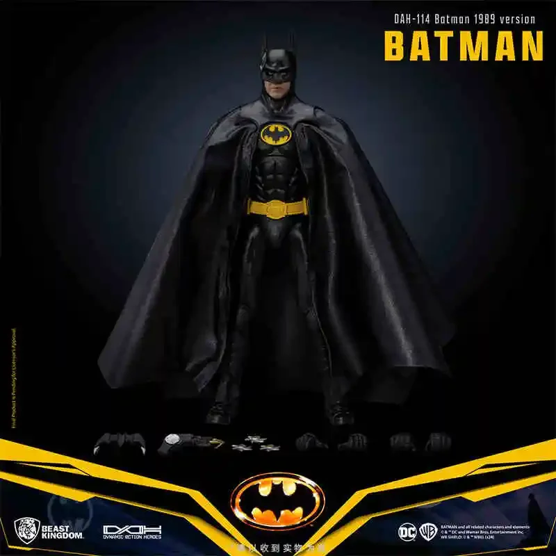 Original Beast Kingdom Batman Belketon Pattinson Big Ben Clooney Brand New Mobile Doll Action Model Collectible Figure Toy Gift