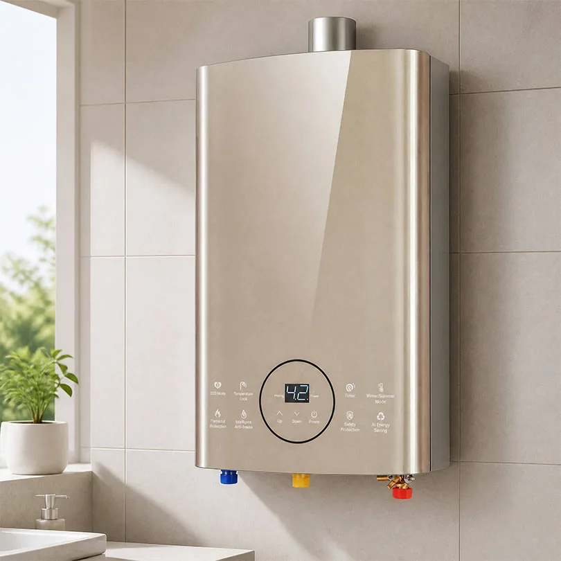 High Power 35kw Natural Gas Instant Tankless Water Heater Wall-Mounted Constant Temperature Energy Efficient Class a Household