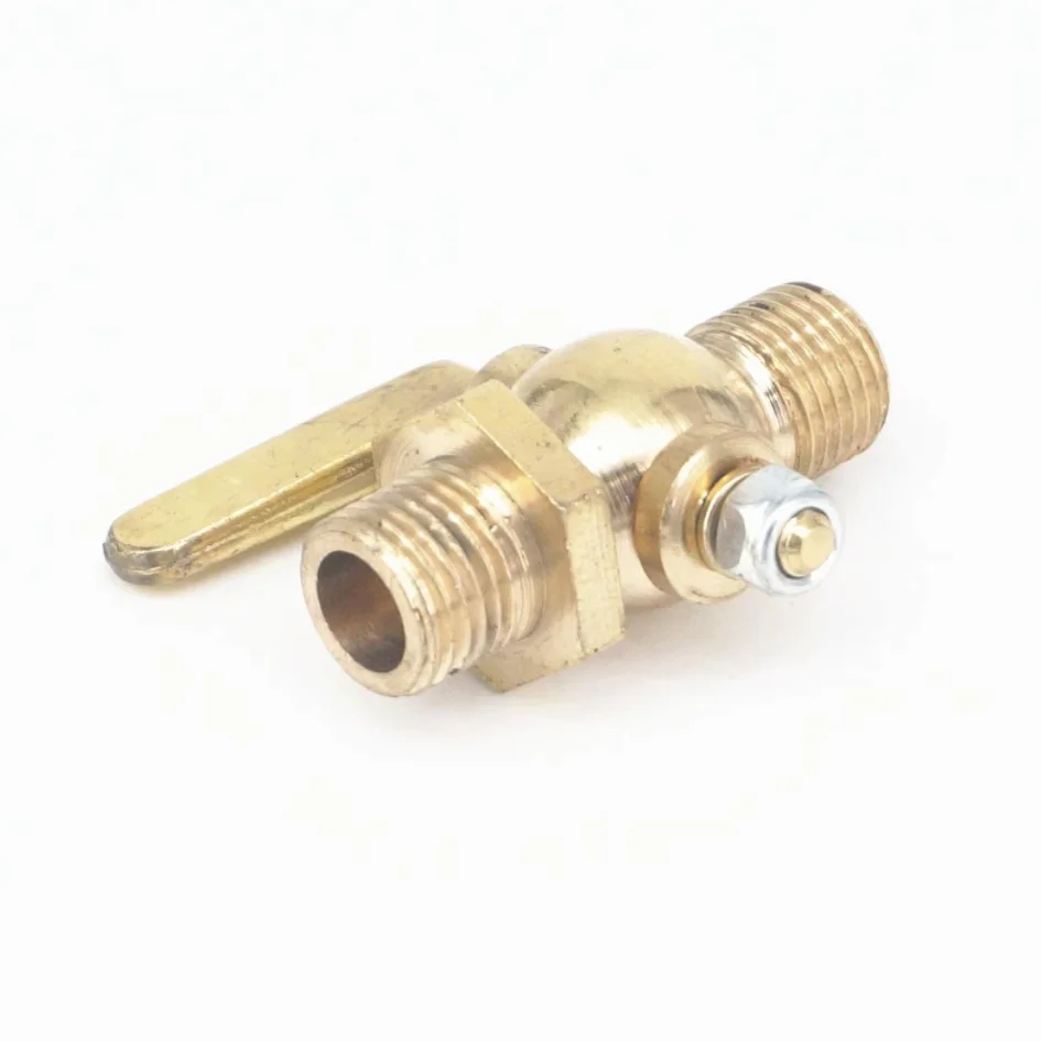 Messing Ablauf Petcock Abschaltung Ventil 1/4 "BSP Außengewinde Für Kraftstoff Gas Öl Luft – Detail 3