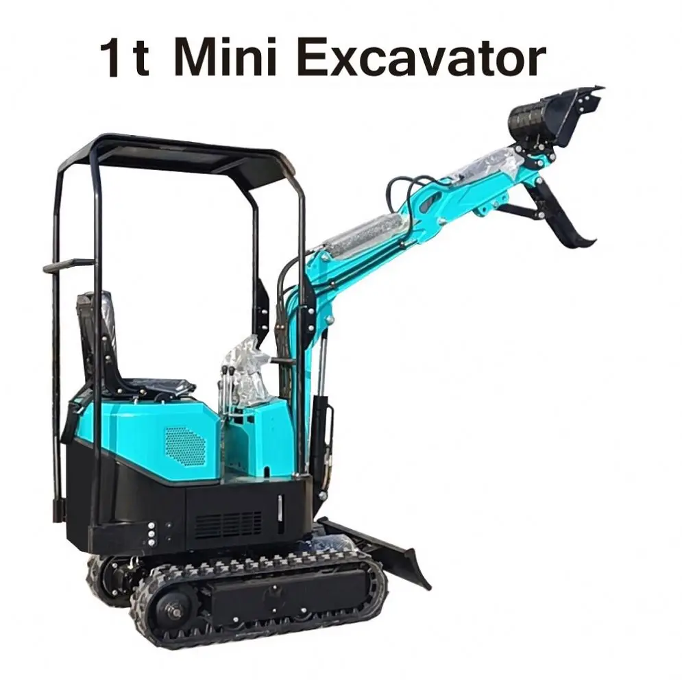 Mini Excavadora hidráulica china, excavadora pequeña, Ce/Epa, 1 tonelada, nueva, barata, a la venta