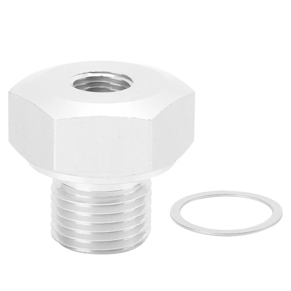 M16 x 1.5 ذكر إلى 1/8 NPT أنثى LS محول مستشعر ضغط الزيت سبائك الألومنيوم LS محول مبادلة المحرك #1