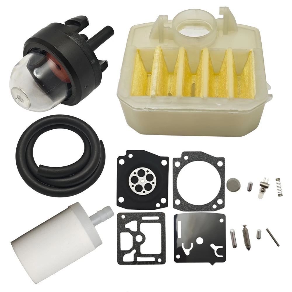 Air Fuel Filter Line Carburetor Repair Kit For Husqvarna 340 345 350 353 346XP Chainsaw 537024002