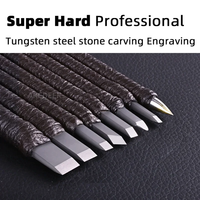 3/10 Pcs Tungsten Steel Stone Engraving Kit Professional Chisel Wood Seal stone Carving Cutting Blade Hand Tool Set
