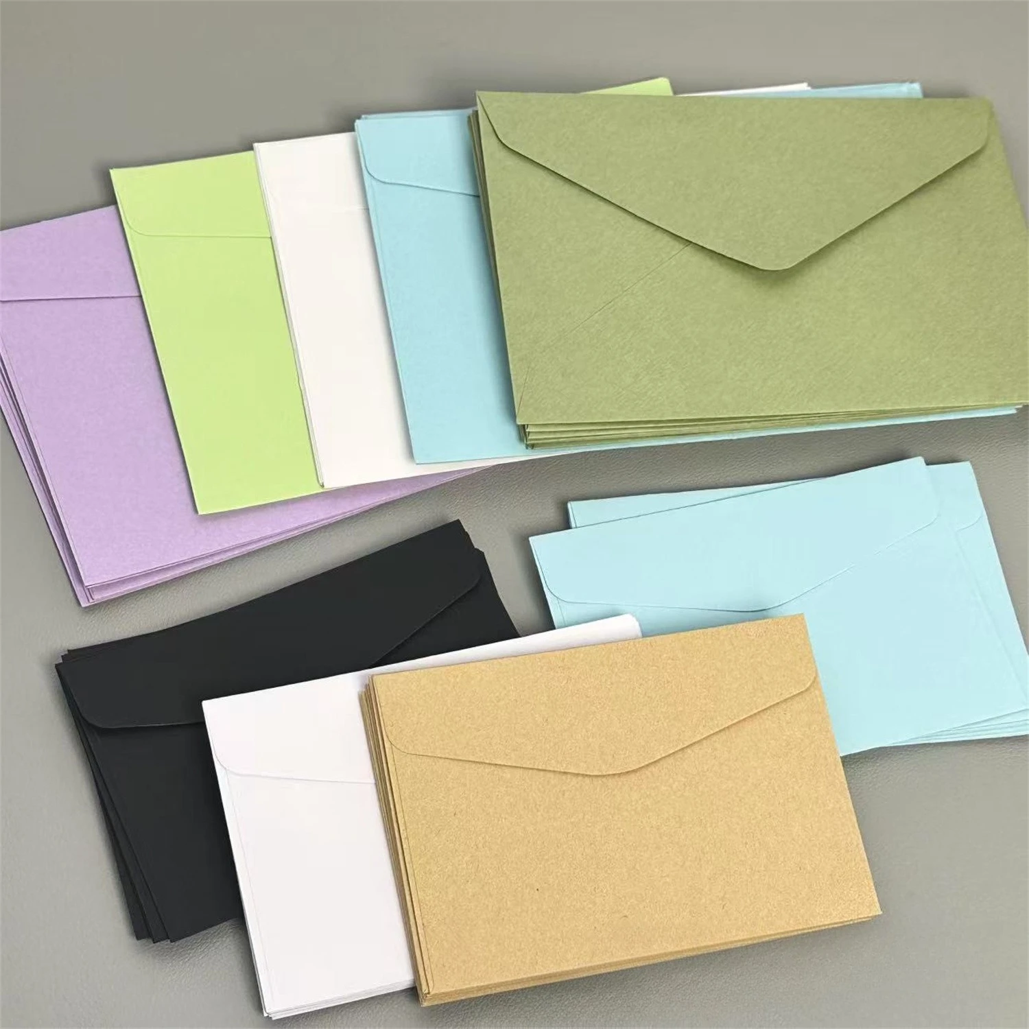

10pcs/set Candy Color Mini Envelopes Blank Envelopes DIY Multi-functional Paper Envelope for Letter Postcards Wedding Invitation