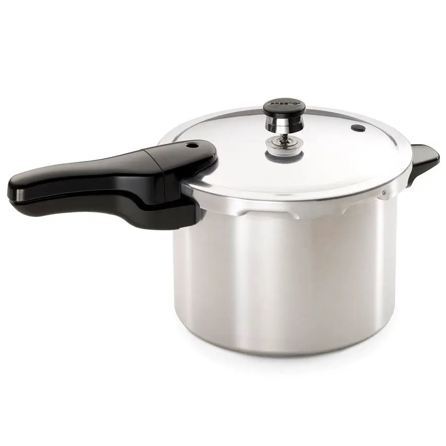 

01264 6Quart Aluminum Pressure Cooker, Silver