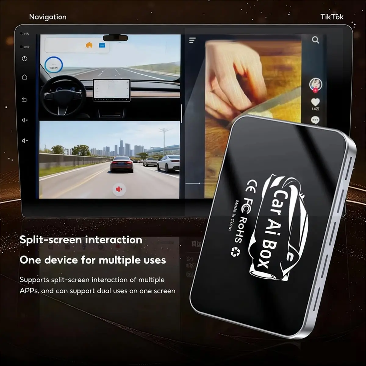 

Беспроводной адаптер CarPlay и Android Auto Беспроводной адаптер CarPlay Mini Carplay Auto Box Dongle для автомобилей (4 + 32G)