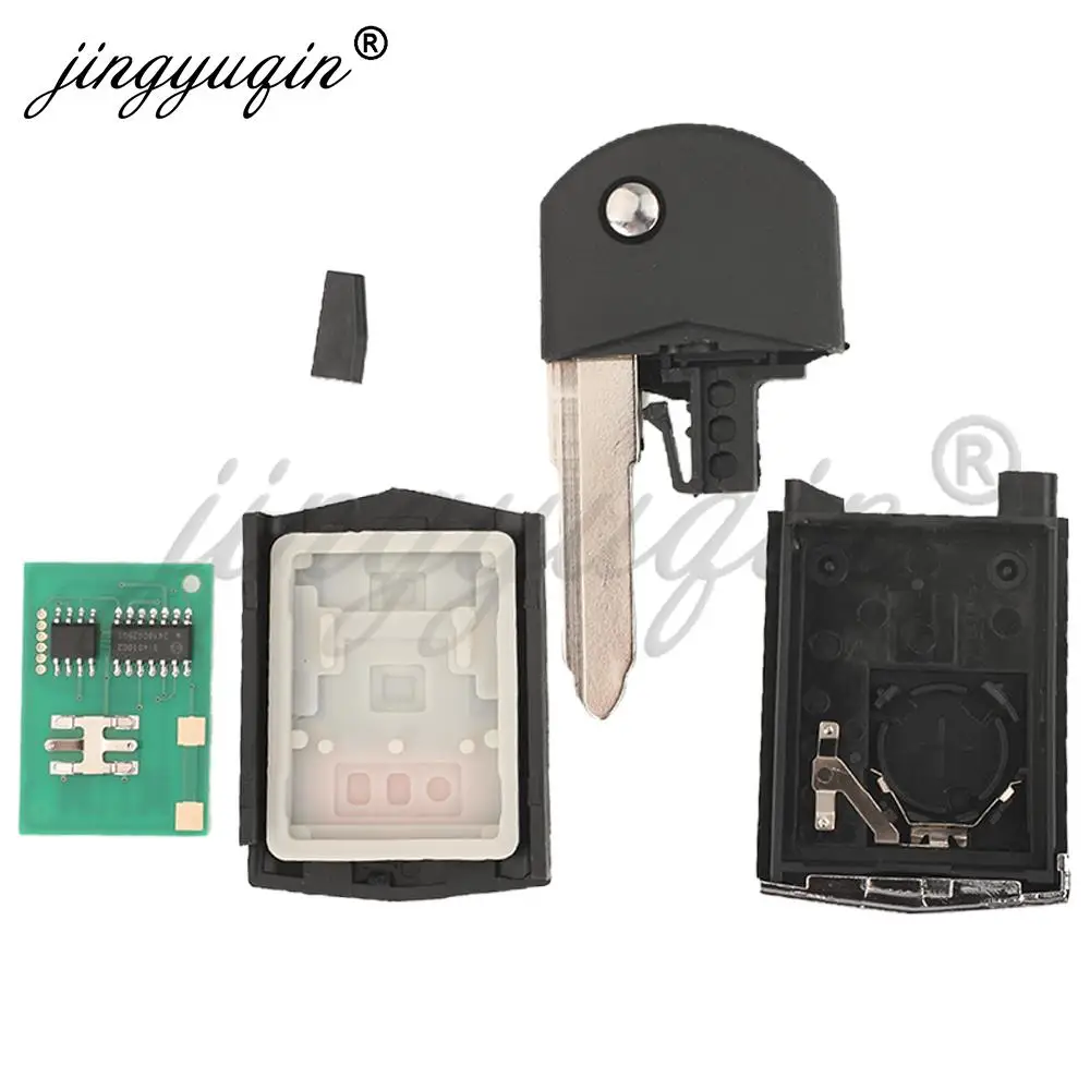 Jingyuqin Flip Remote Car Key 315Mhz 4 d63 Chip per Mazda 2 3 5 6 8 CX-7 CX-9 MX-5 BGBX1T478SKE125-01 CC43-67-5RYC Fob 3/4 pulsanti