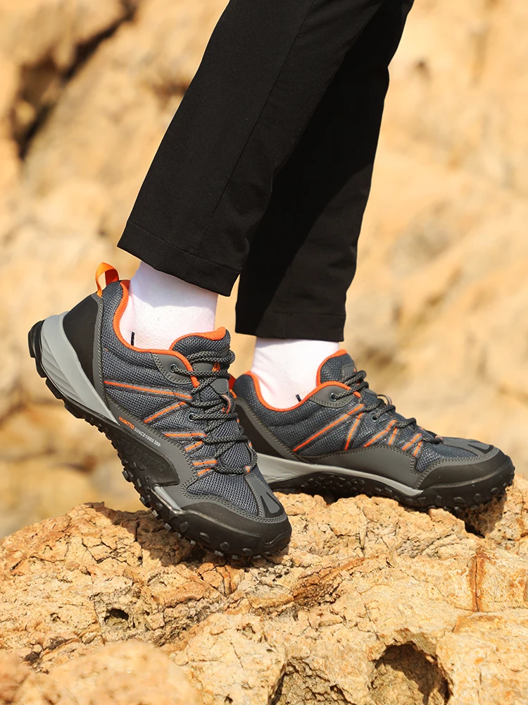 Humtto 2023 Hiking Shoes Wear-resistant Outdoor Sports Women Shoes Lace-Up Womens Climbing Trekking Sneakers breathable sneakers