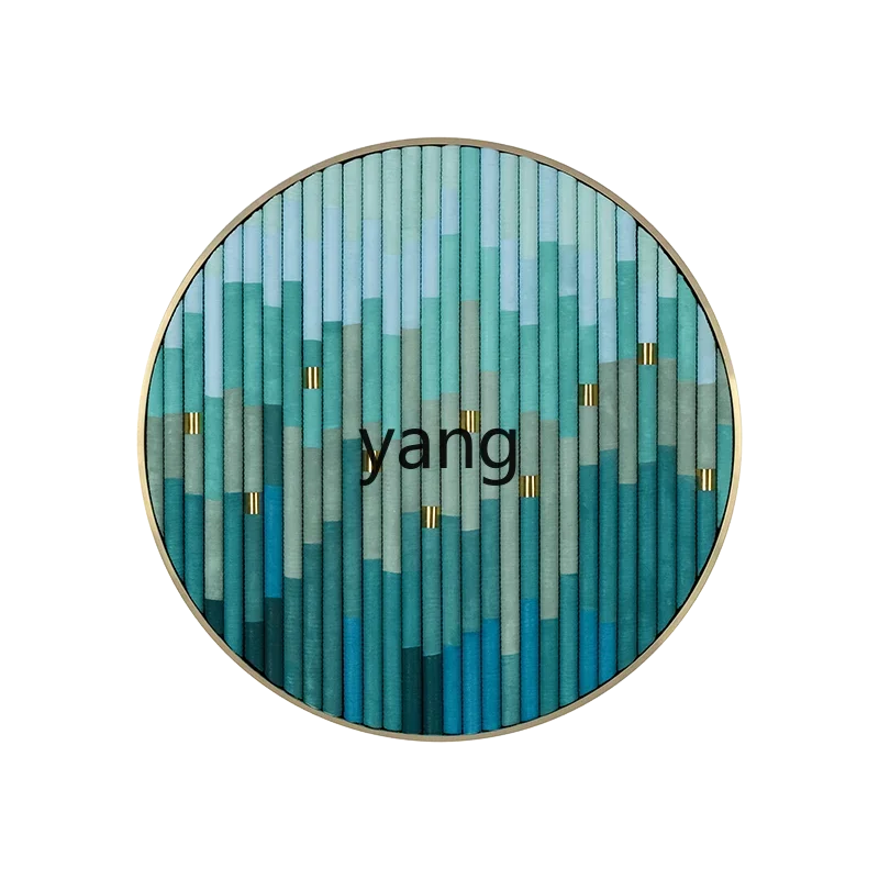 LTT modern simple living room decorative painting handmade three-dimensional round hanging painting bedroom painting