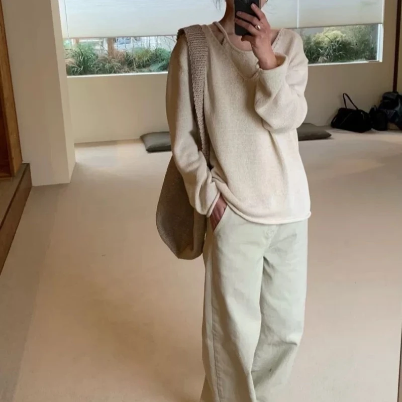 

Spring 2026 Dongda Gate Mia Slim Straight Wide Leg Denim Jeans Long Trousers Pure Color High Waist Cotton Stretch Women's Jeans