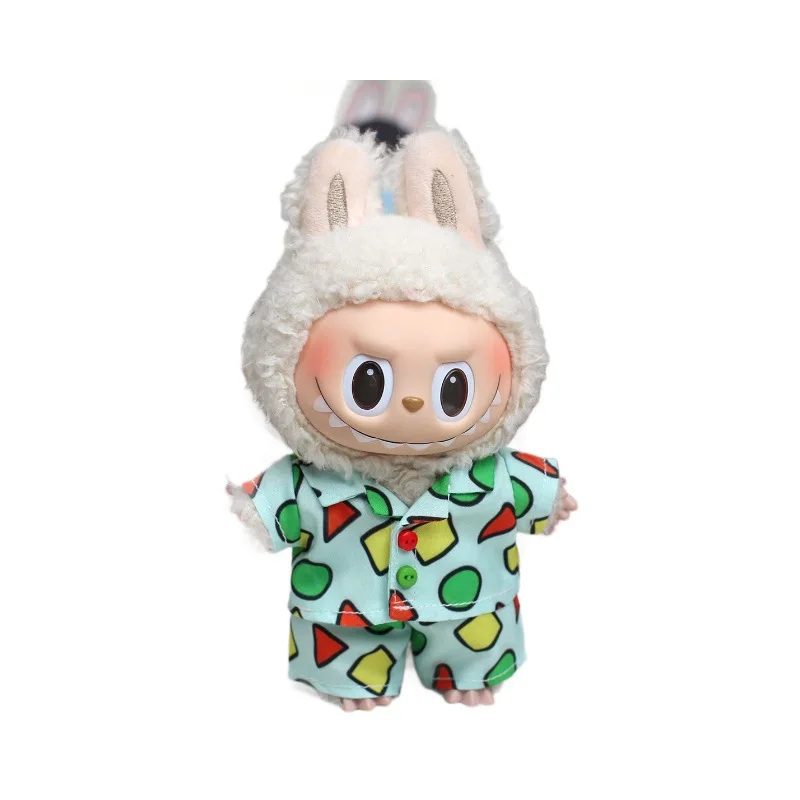 Ubranka dla lalek Labubu 17 cm, strój potworów, akcesoria, odzież, piżama z kreskówki na lato i zimę V1 V2 V3, możliwość użycia