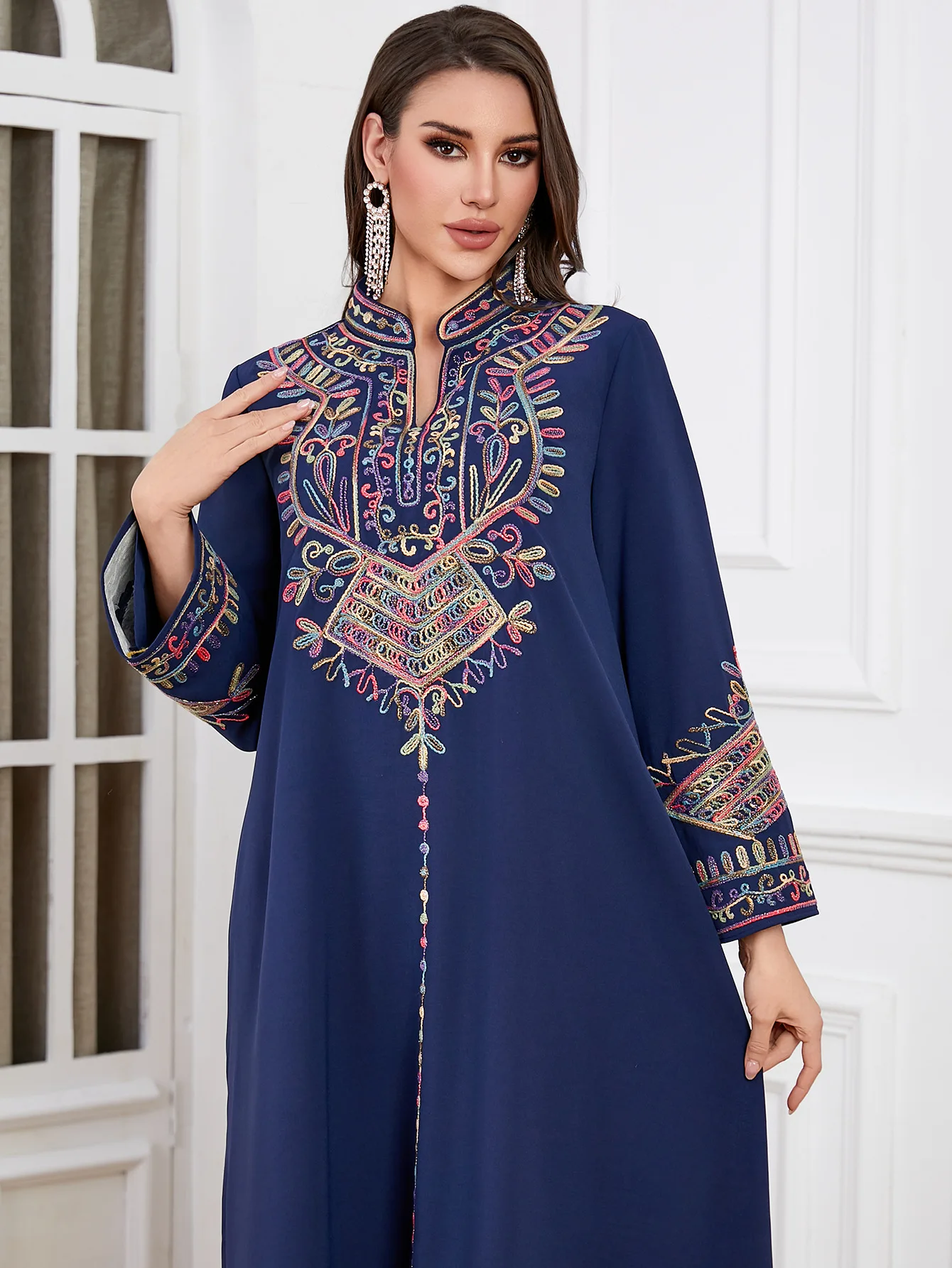 Femme Musulmane Vestidos Jalab - огляд і ціна Embroidery Kebaya