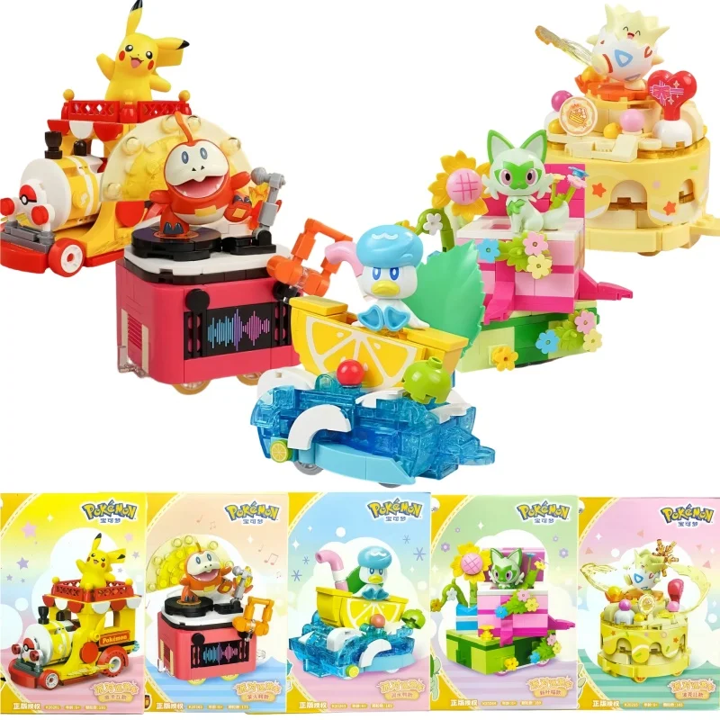 

Оригинальный сборный блок Keeppley Pokemon, игрушка Пикачу Fuecoco Togepi Sprigatito Quaxly, экшн-фигурка, модель куклы, детская игрушка