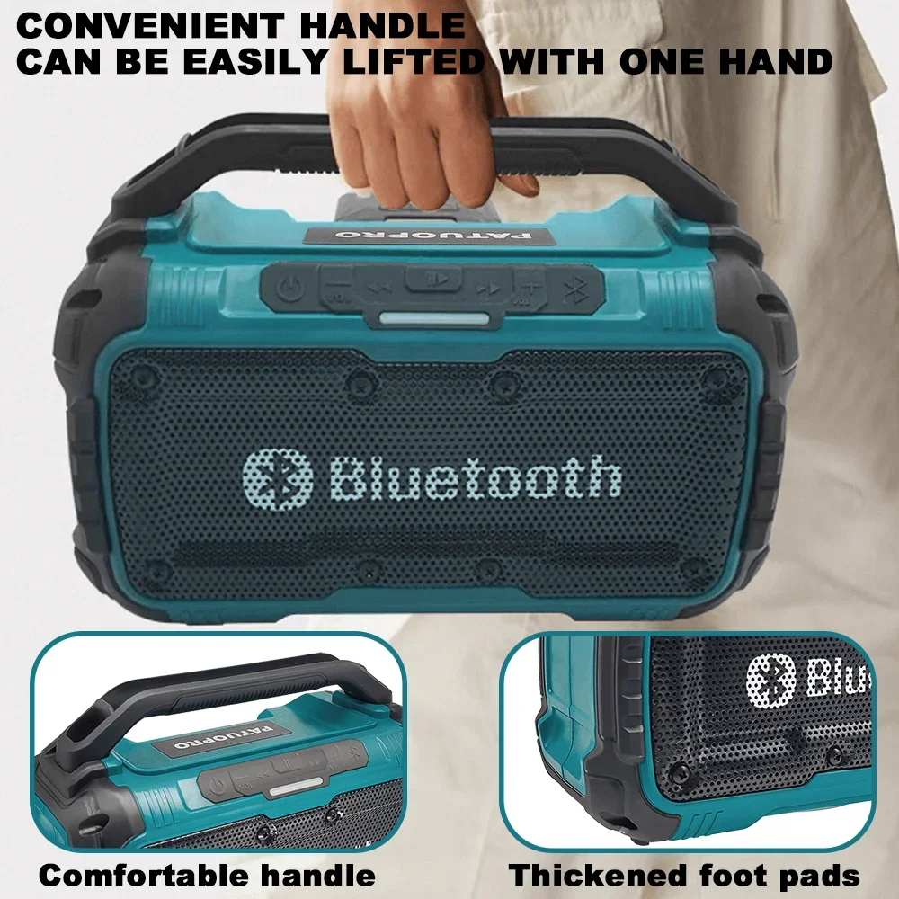 

Makita Bluetooth Speaker USB Type-C Port Charge Waterproof Loudspeaker Stereo Surround Tools