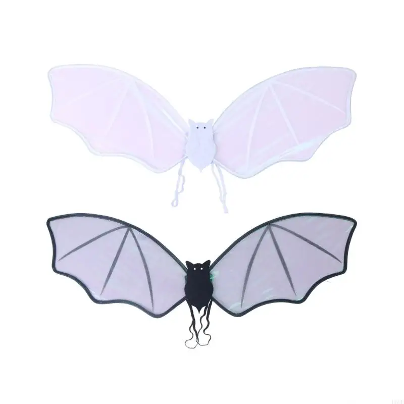 h58e 할로윈 배트 윙 박쥐 의상 액세서리 여자 아이 할로윈 날개 의상 액세서리 생일 코스프레 역할 놀이