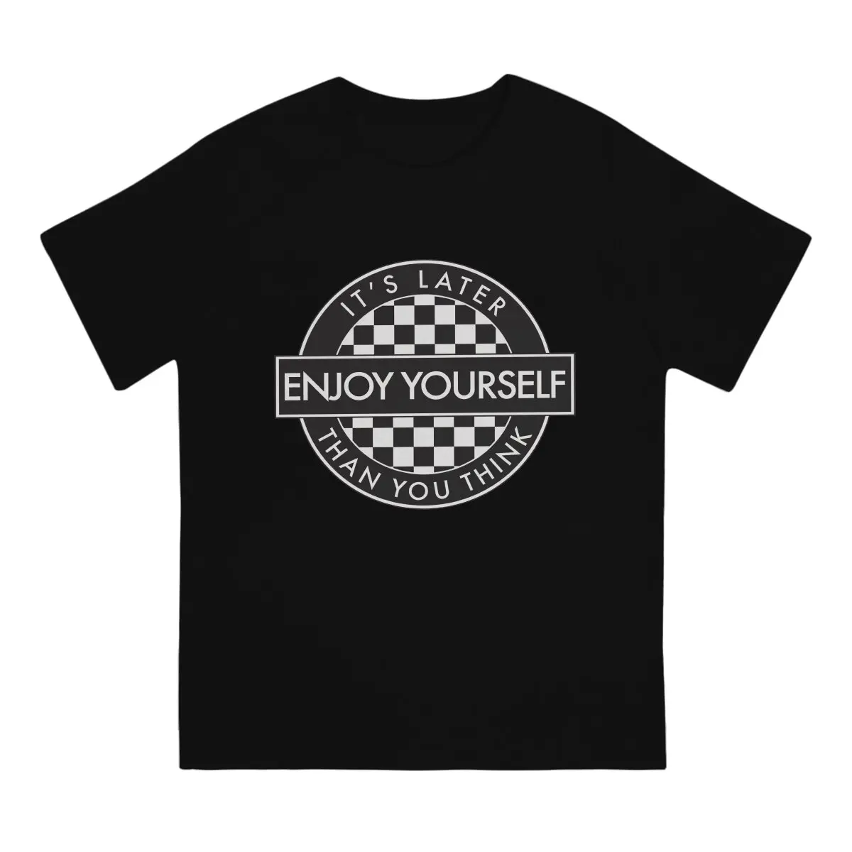 NJOY YOURSELF Chess T Shirt Alternative O-Neck TShirt Polyester Short Sleeve