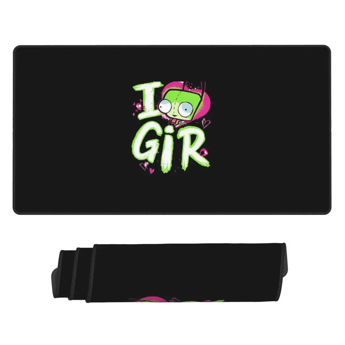 Large Mouse Pad Invader Zim Valentine's Day I Love GIR Gamer PC Laptop Mats Keyboard Carpet Computer GamingAccessories Desk Mat