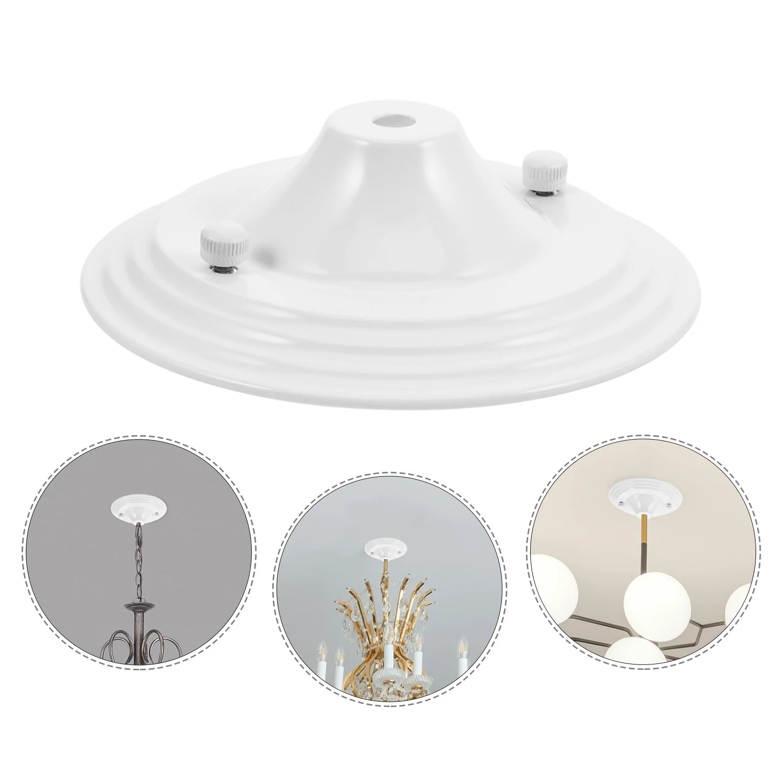 

Ceiling Light Cover Plate Vintage Design Sturdy Long Lasting Easy Install For Home Office Mall Ceiling Lamps Mount Plate