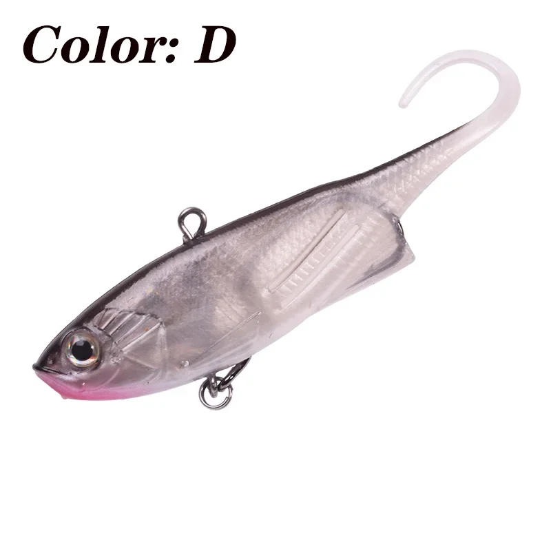 1Pc Winter VIB Silicone Fishing Lure Noise Ball Vibration Wobblers Diving Soft Bait Artificial Crankbait Sea Fishing Bass Baits