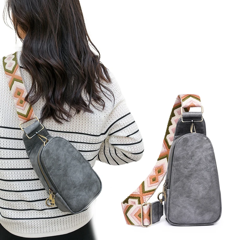 

Adjustable Women’s Waist Bag – Retro Crossbody Chest Pack with Vintage Design, Compact & Stylish Shoulder Bag for Travel