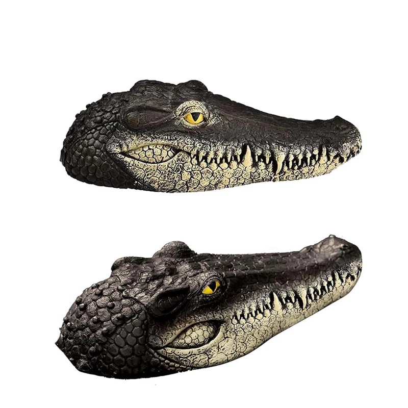 Floating Alligator Head,Alligator Head Decoy For Pool,Alligator Head For Swimming Pool And Pond,Deterrent Ducks