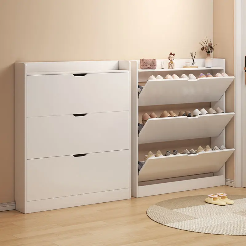 

Home tipping bucket entrance cabinet, wall storage, narrow cabinet entry shoe rack