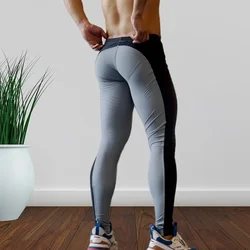 Pantalon de compression de sport pour homme, collant d'entraînement, de course, de base, active, cool, sec, leggings de gymnastique