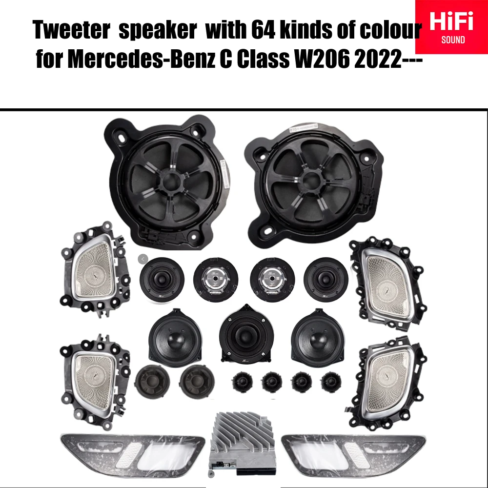 

Car Speakers Kits For Mercedes Benz C W206 2022--- high quality tweeter bass horn audio midrange loudspeaker subwoofer upgrade