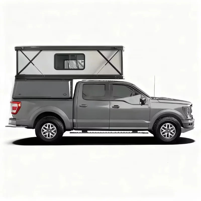 Pop up Roof Top BakkieTent Aluminum Pickup Truck Camper Camping Hard Shell Pickup Truck Tent with Canopy for view 5