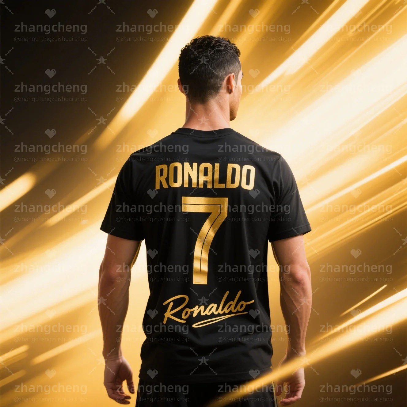 رونالد توقيع مروحة تذكارية جيرسي ثلاثية الأبعاد الطباعة الرياضة الترفيه الجافة بسرعة تنفس مريحة الرجال والنساء تي شيرت