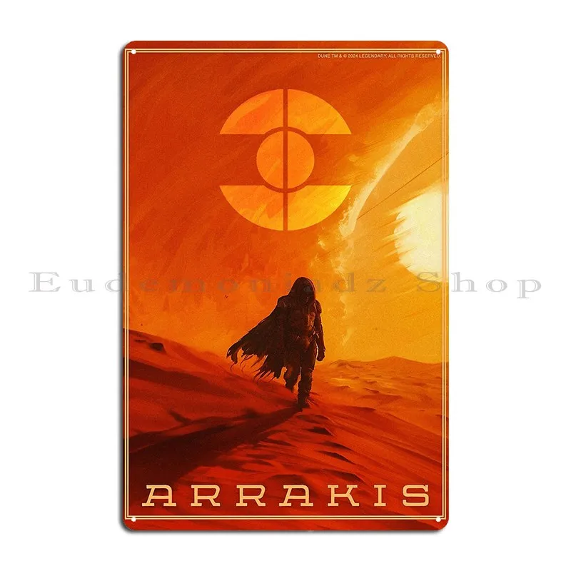 Dune Arrakis Fremen Metal Sign Wall Decor Plaques Funny Garage Designing Tin Sign Poster