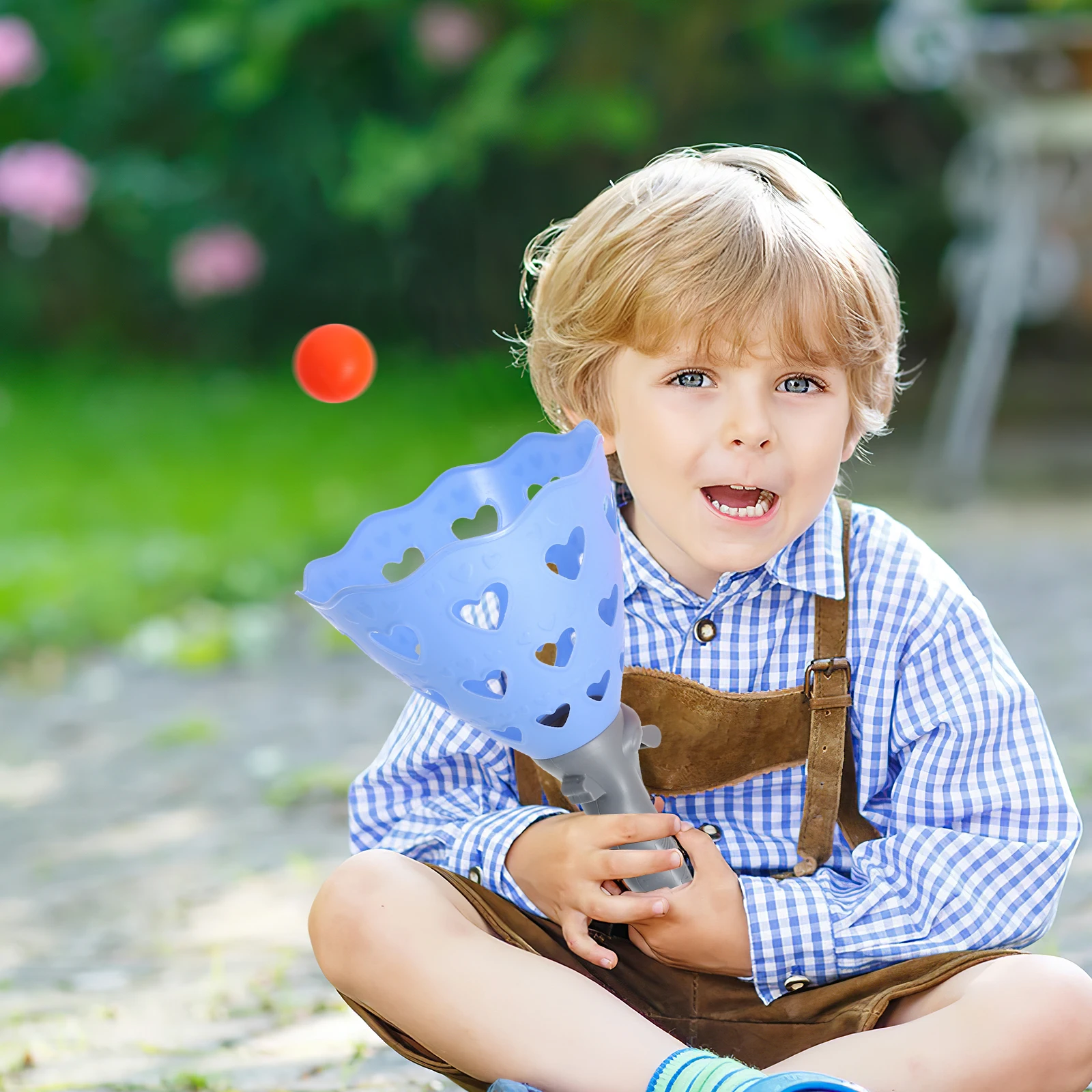 

1 set 1 Set Catch Launcher Ball Kids Outdoor Interactive Game Plastic Catching Family Fun Party Favors Beach Park Pool Playtime