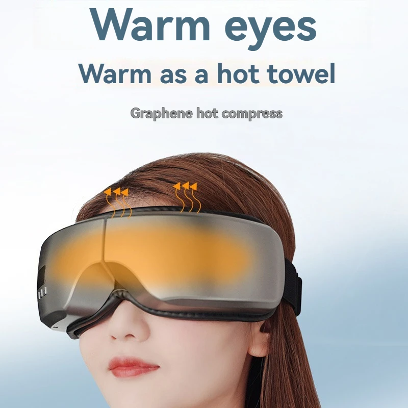 Frequency Vibration Bluetooth Music Hot Compress Eye Mask Hot Compress Eye Protector Relieves Fatigue Lntelligent Air Pressure M