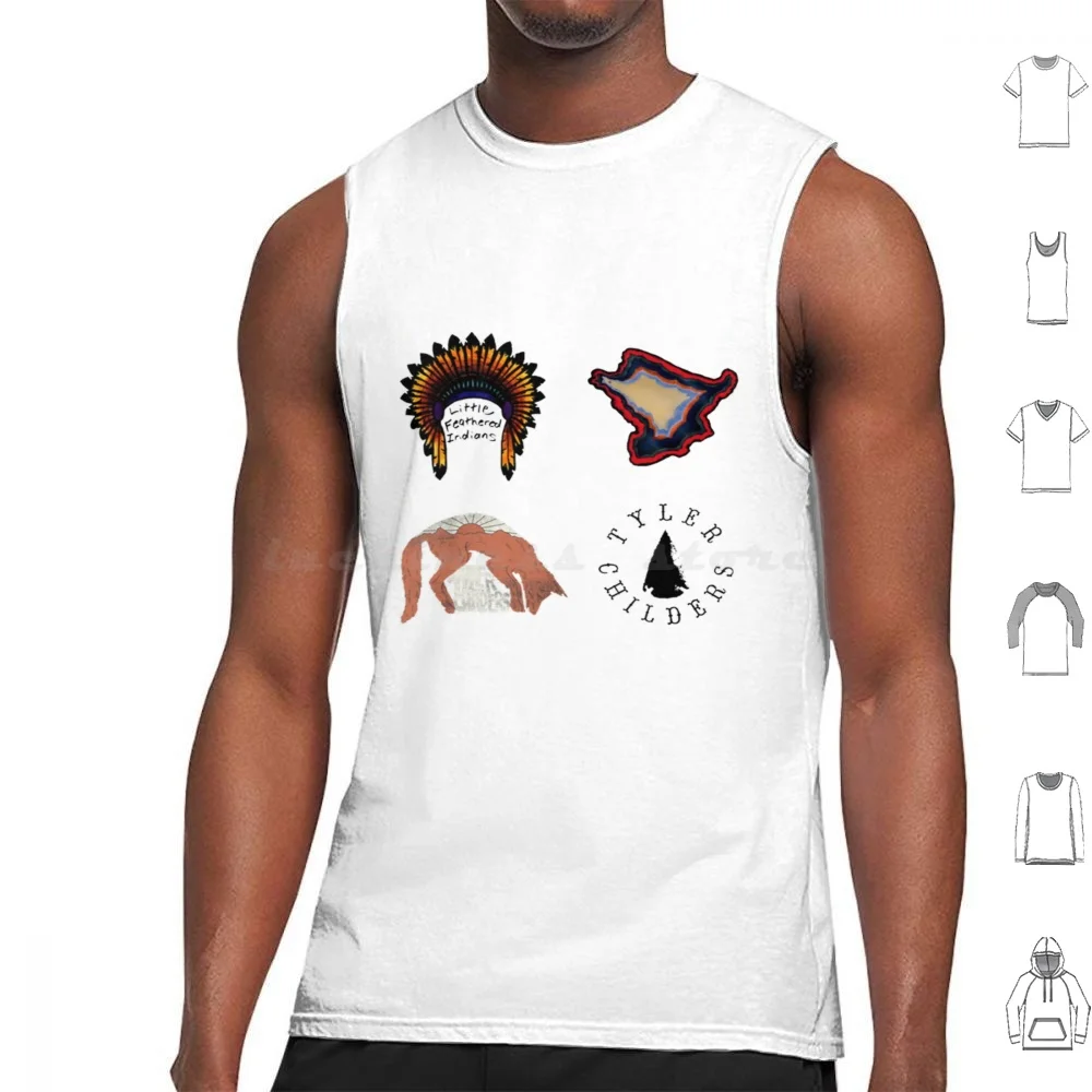 Tyler Childers Sticker Pack Tank Tops Print Cotton Tyler Childers Tylerchilders Tyler Childers Tyler Childers 2022 Music
