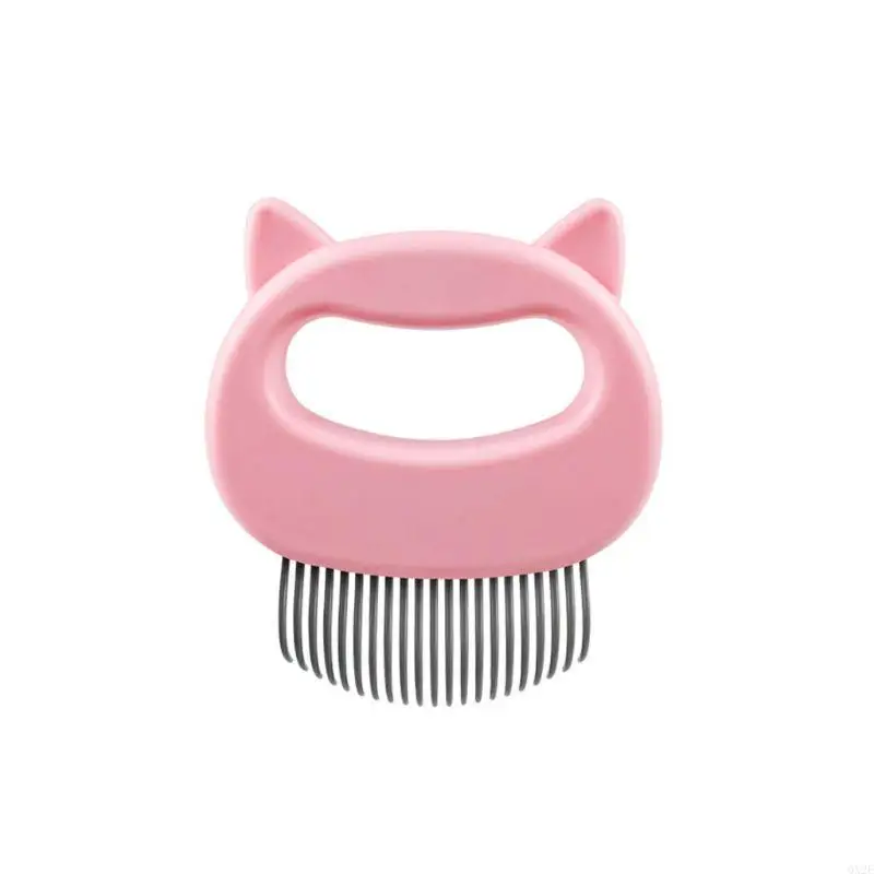 QX2E Pet Cleaning Supplies Kitten/Dog Removing Matted Fur Grooming Comb Comfort Massage ABS Comb