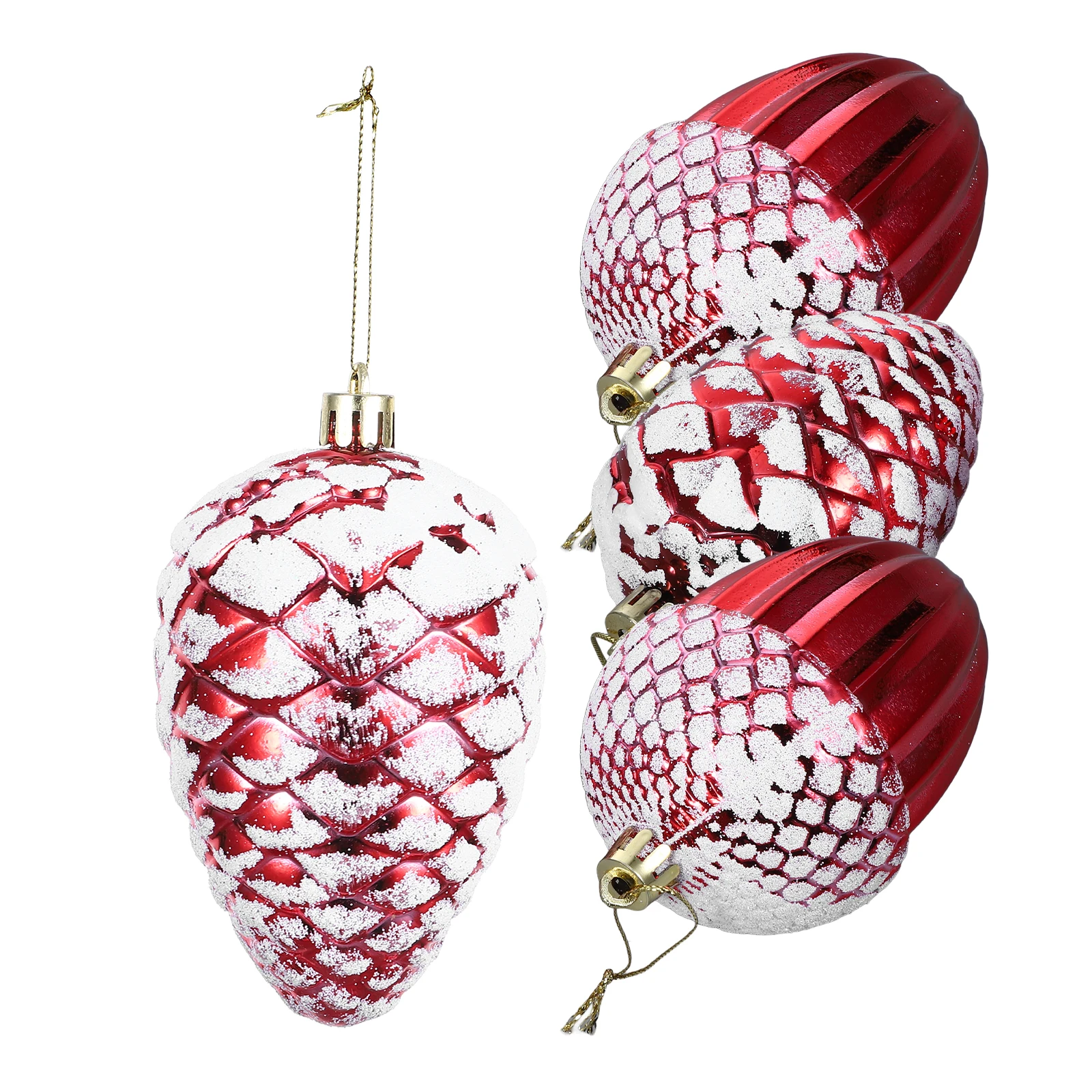 

4 Pcs Christmas Tree Ornaments Dried Acorn Woodpendant Decoration Acorns for Type