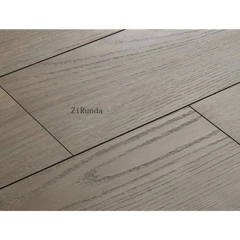 Aangepaste versie brandwerende 8 mm gele reliëf MDF-materiaal woonkamer laminaatvloer