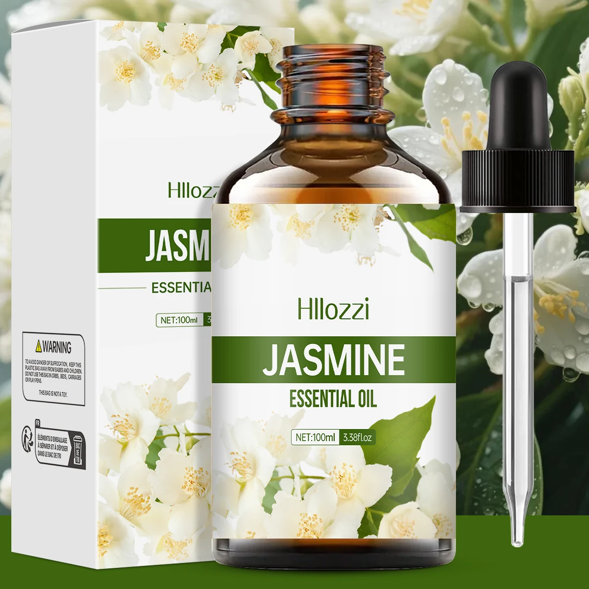 Jasmine essential oil is used for skin care, massage, bathing, and aromatherapy, and is suitable for use on the body and hair.