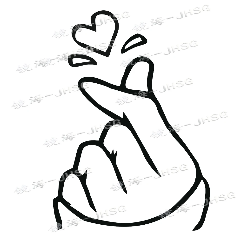 

Finger Love Vinyl Body Decal, Door and Window Decal, Cool Top Quality, Rainproof, Removable Vinyl Decal