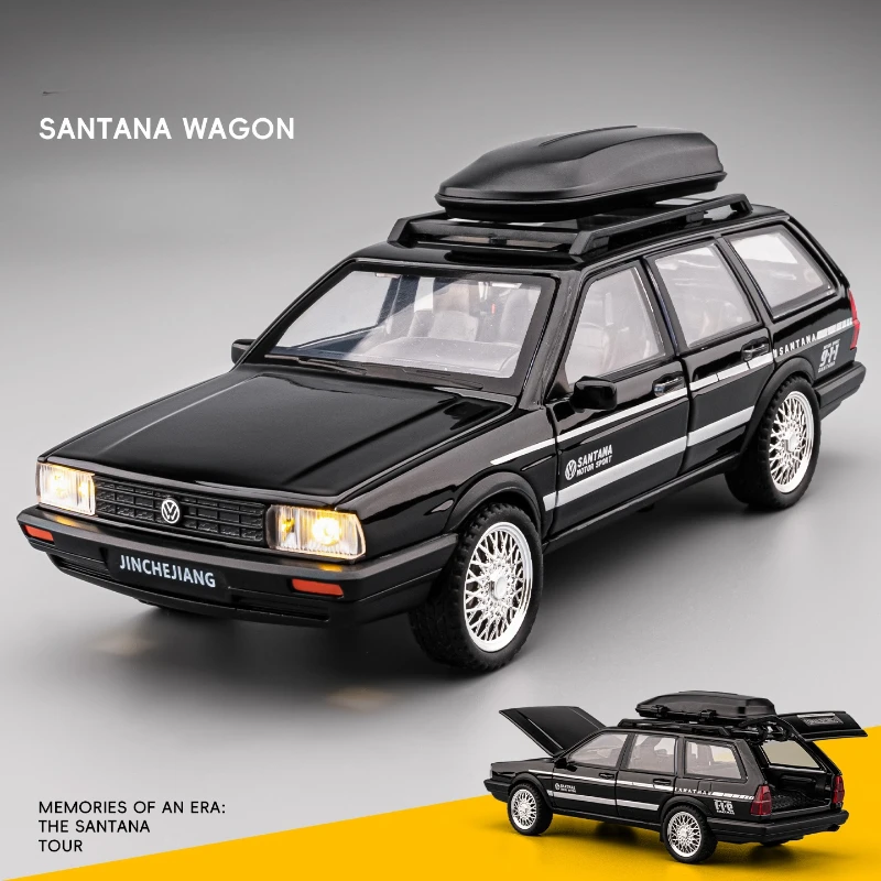 

Simulation 1:32 VW SANTANA Wagon Alloy Touring Car Model with Sound Light Children Boy Birthday Gift Vehicles Miniature Voiture