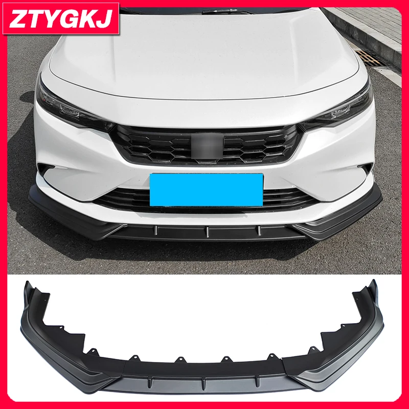 3D Style 3 PCS PP Material Black Front Bumper Lip Spoiler Splitters For Honda INTEGRA Tuning 2022