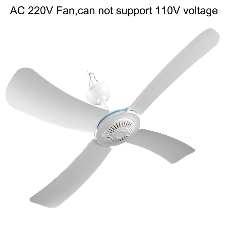 Потолочный подвесной вентилятор с 4 листьями, 42-92 см/16,5-36,2 дюйма, 1 шестерня с переключателем ВКЛ-ВЫКЛ, дропшиппинг