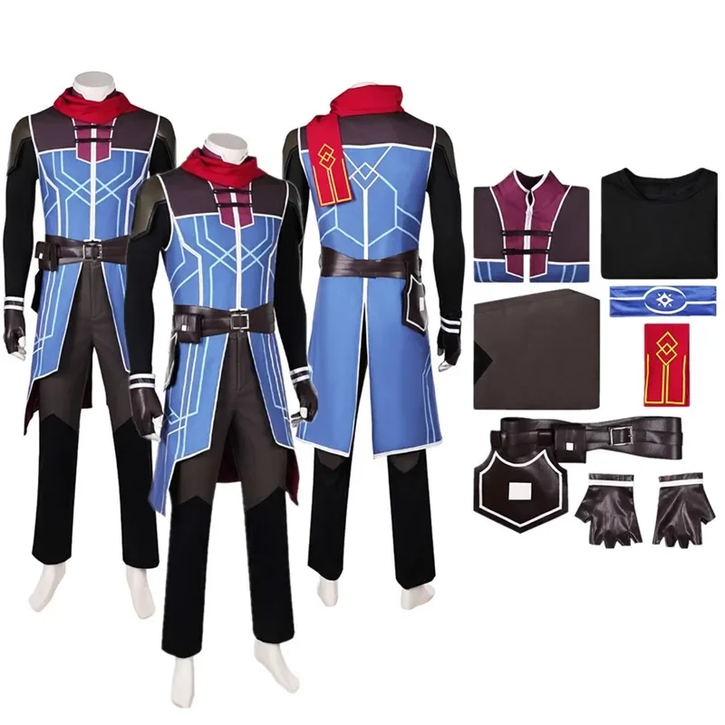 

FC6Callum Cosplay The Dragon Prince Disguise Costume Outfits Adult Men Coat Pants Gloves Outfits Halloween Carnival Party S@FC8！