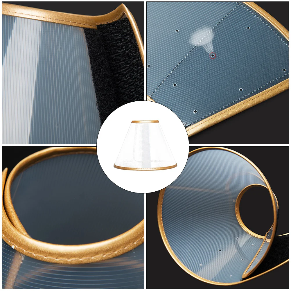 1 قطعة طوق استعادة الحيوانات الأليفة قابل للتعديل واسعة مكافحة لدغة مكافحة لعق بولي كلوريد الفينيل Pu دائم للجروح مشاكل الجلد بعد العملية الكلب