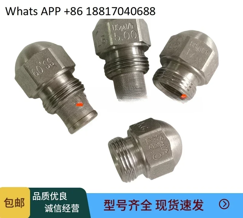 

1PC Nozzle 60 degrees SS solid No. 8 stainless steel fuel nozzle Burner atomizing nozzle
